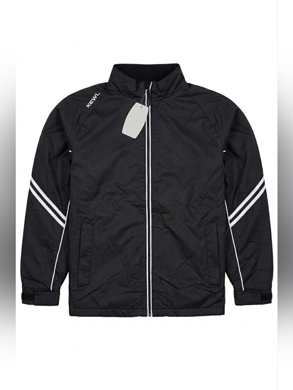 Kewl Team Black Eye Technical Insulated Wind Jacket w/ White Accents, NWT, M